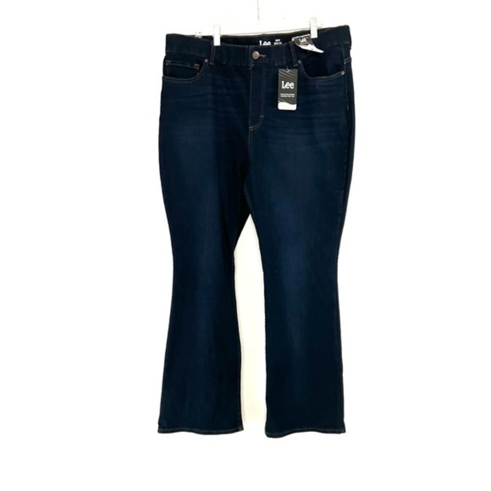 Lee High Rise Slim Fit Pull On Bootcut Jeans Size 22